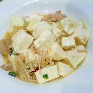 鶏もも木綿豆腐えのきの旨煮/中華あんかけ風